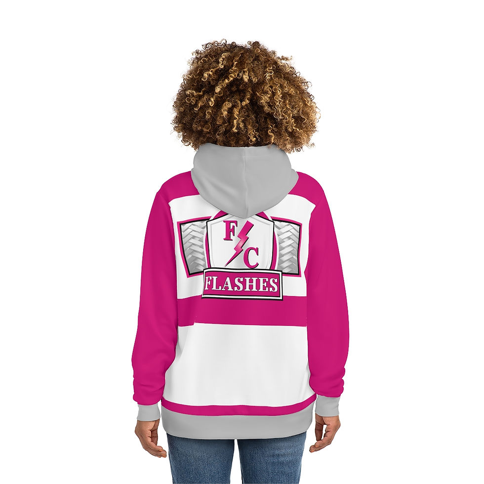 Thumbnail: FC FLASHES 2023 Pink/Gray Limited Edition Premium Hoodie