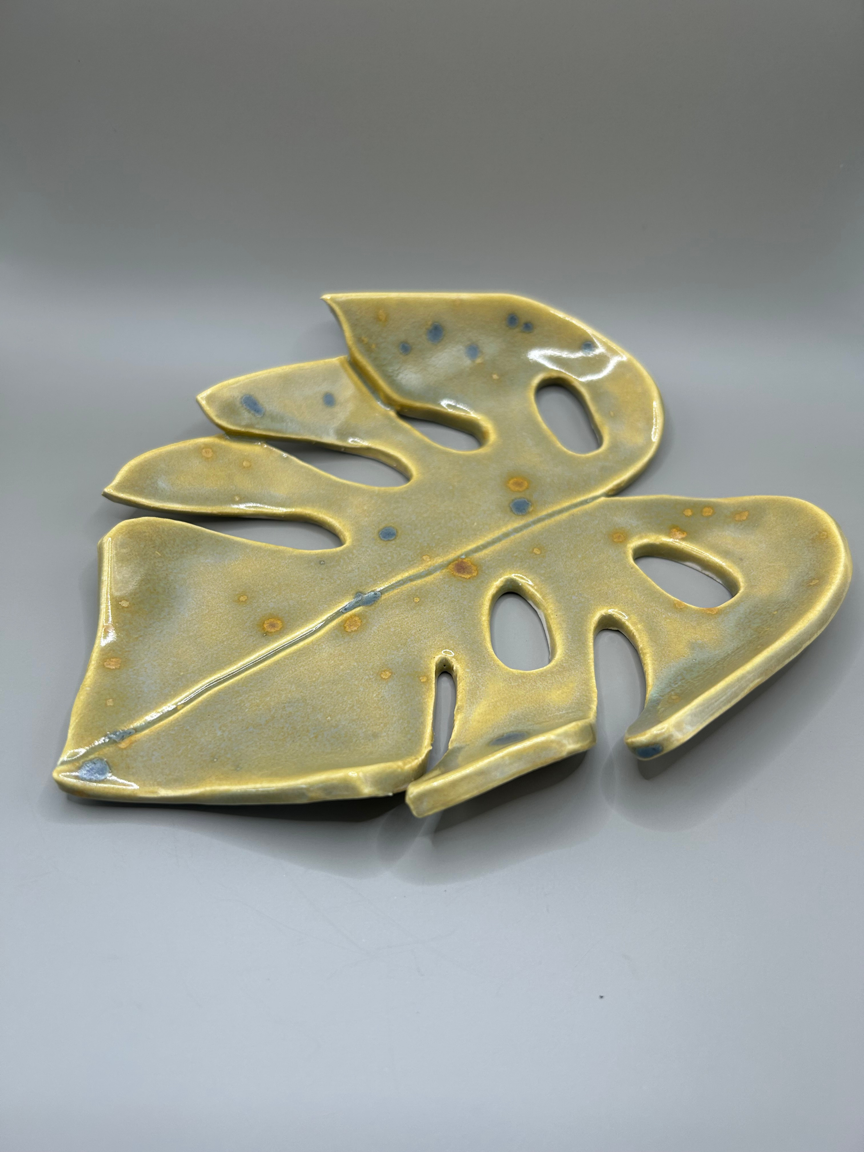 Pistachio Monstera soap dish