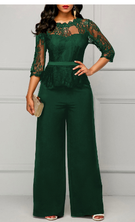 Chic Lace Strapless Jumpsuit
