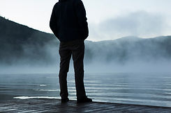 looking into distance