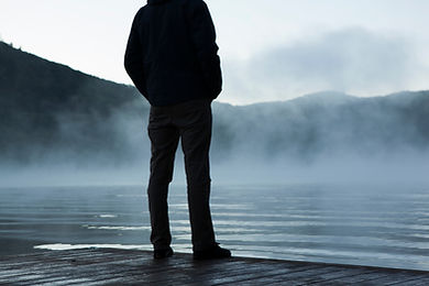 looking into distance