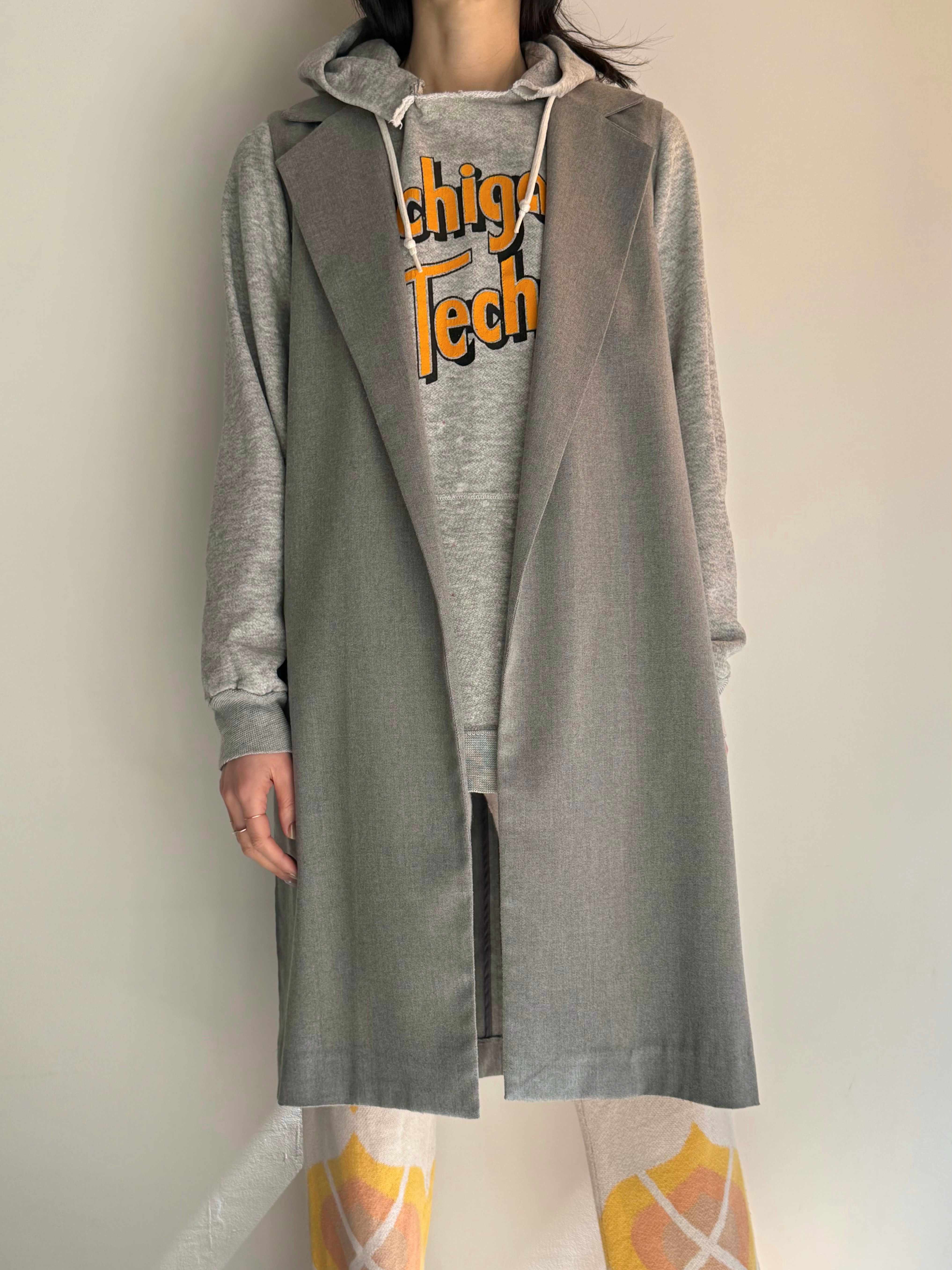 open sleeveless jacket