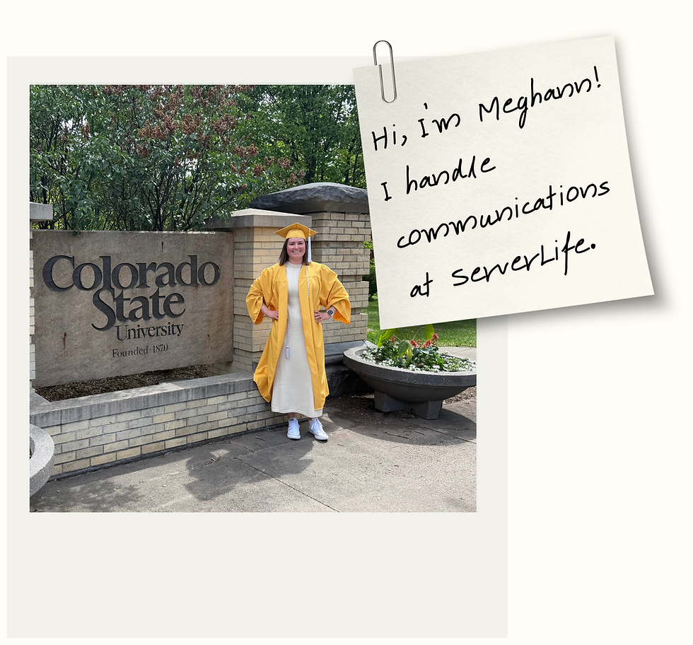 Photo of communications manager, Meghann.