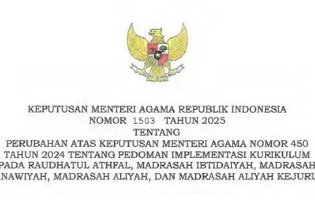 KMA Nomor 1503 Tahun 2025