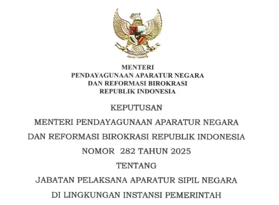 Kepmenpan RB No 282 Tahun 2025
