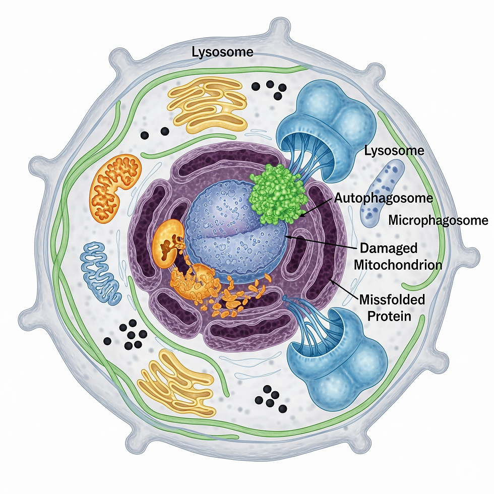 A picture of a cell in human body