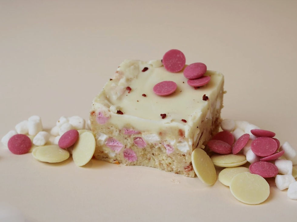 White Chocolate Rocky Road Tray