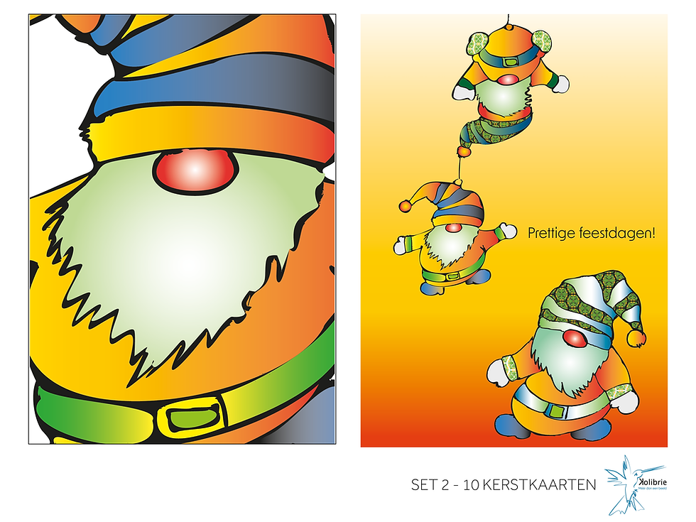 Thumbnail: 10 kerstkaarten - SET 2