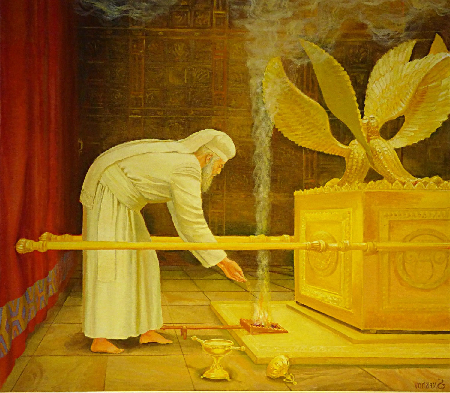 קנבס הכהן הגדול ביום הכיפורים