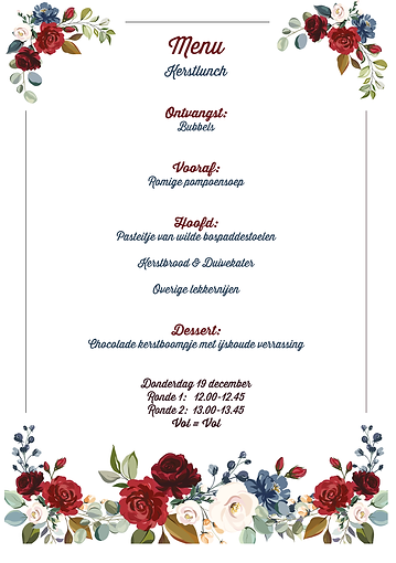 christmas menu