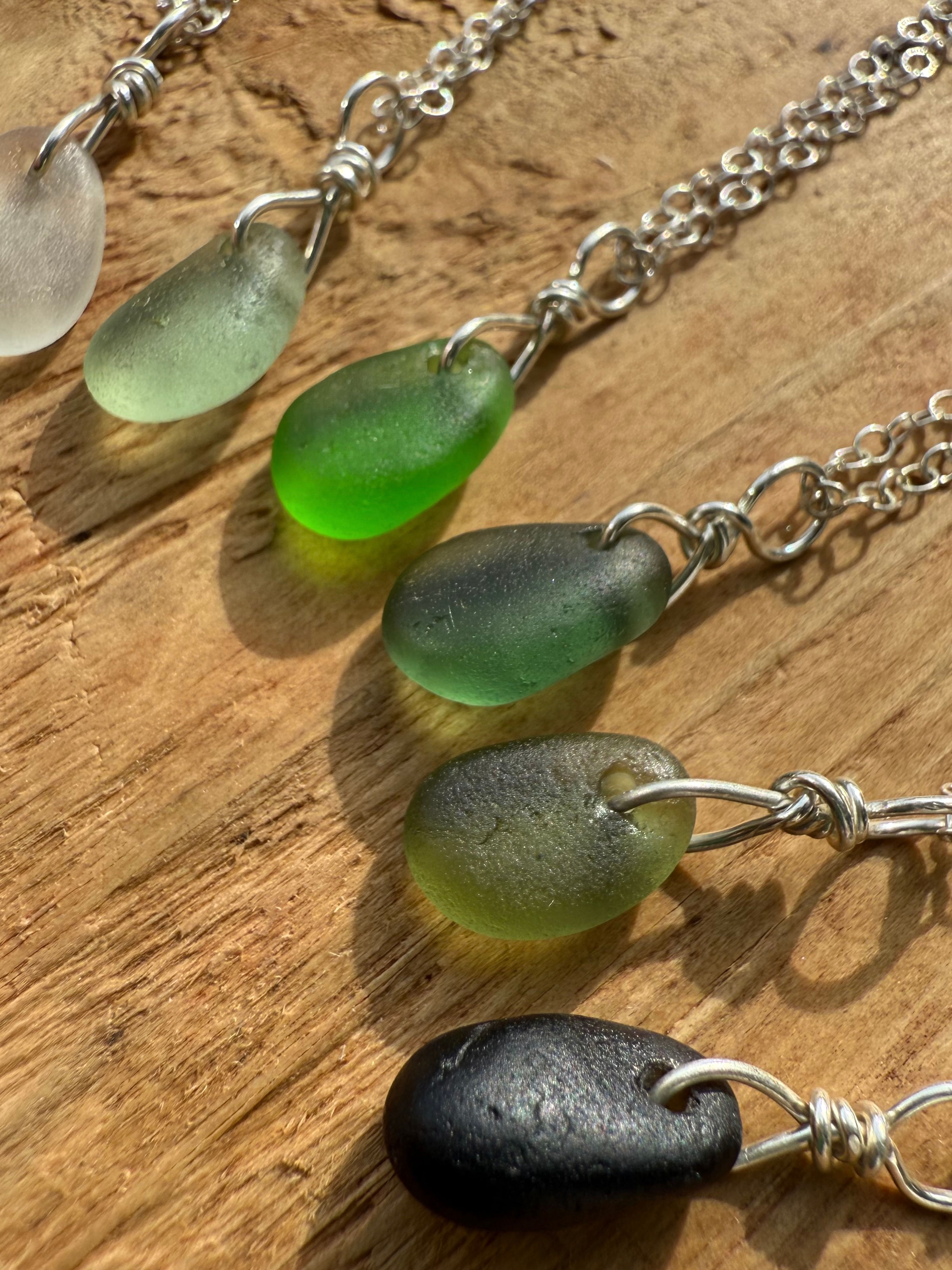 Jurassic Coast Sea Glass Necklace