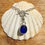 Thumbnail: Cobalt Blue Silver Sea Glass Toggle Necklace