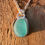 Thumbnail: Bright Turquoise Sea Glass Necklace