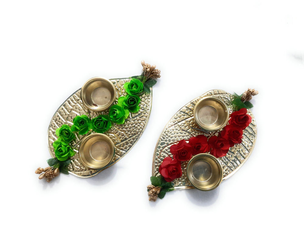 Pan Shaped KumKum Platter
