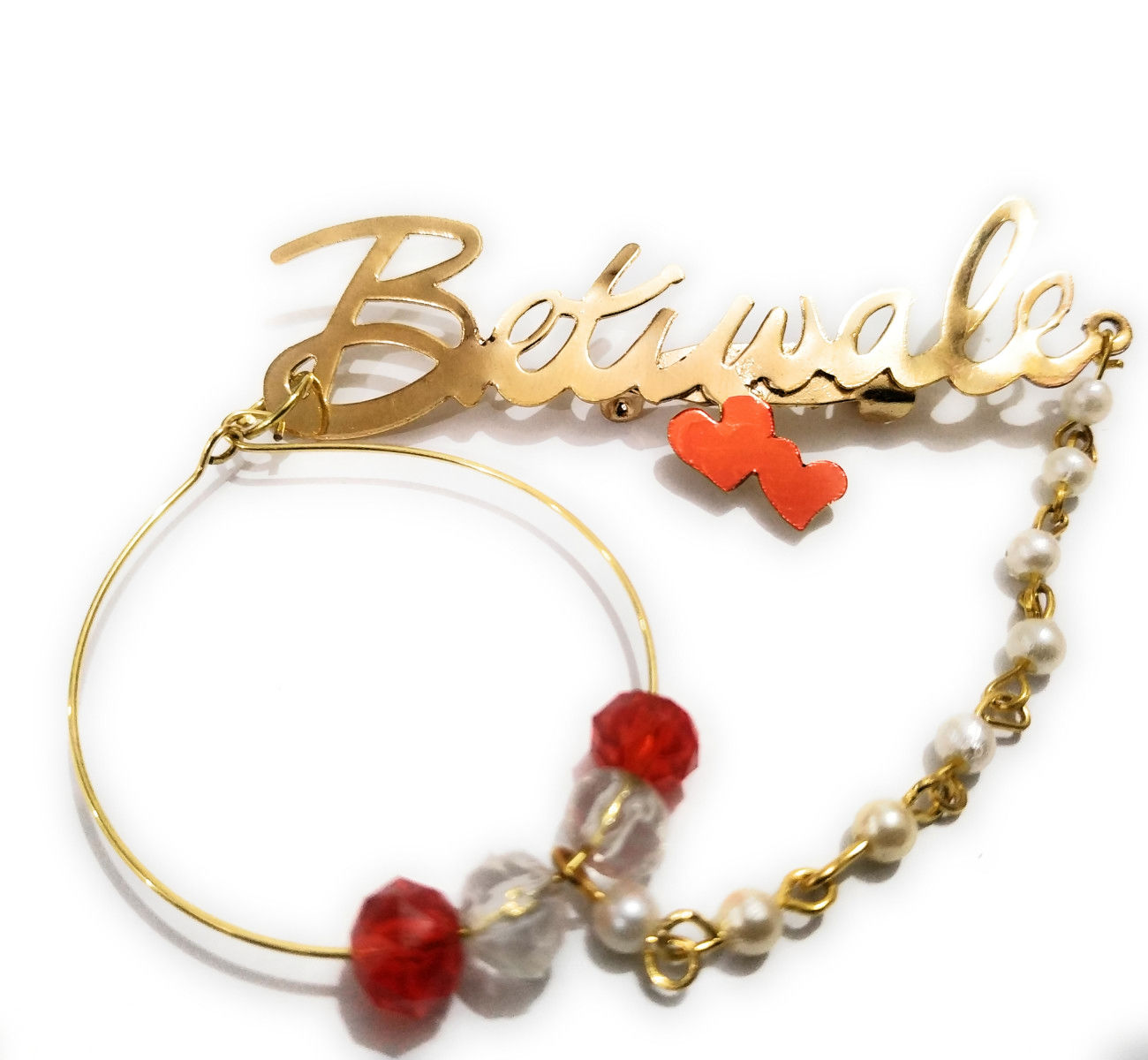 Betiwale Brooch with Red Heart