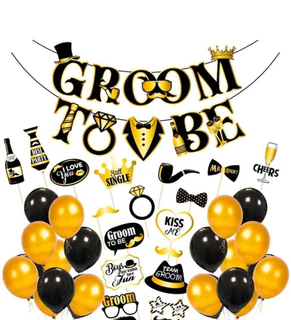 Groom to be props