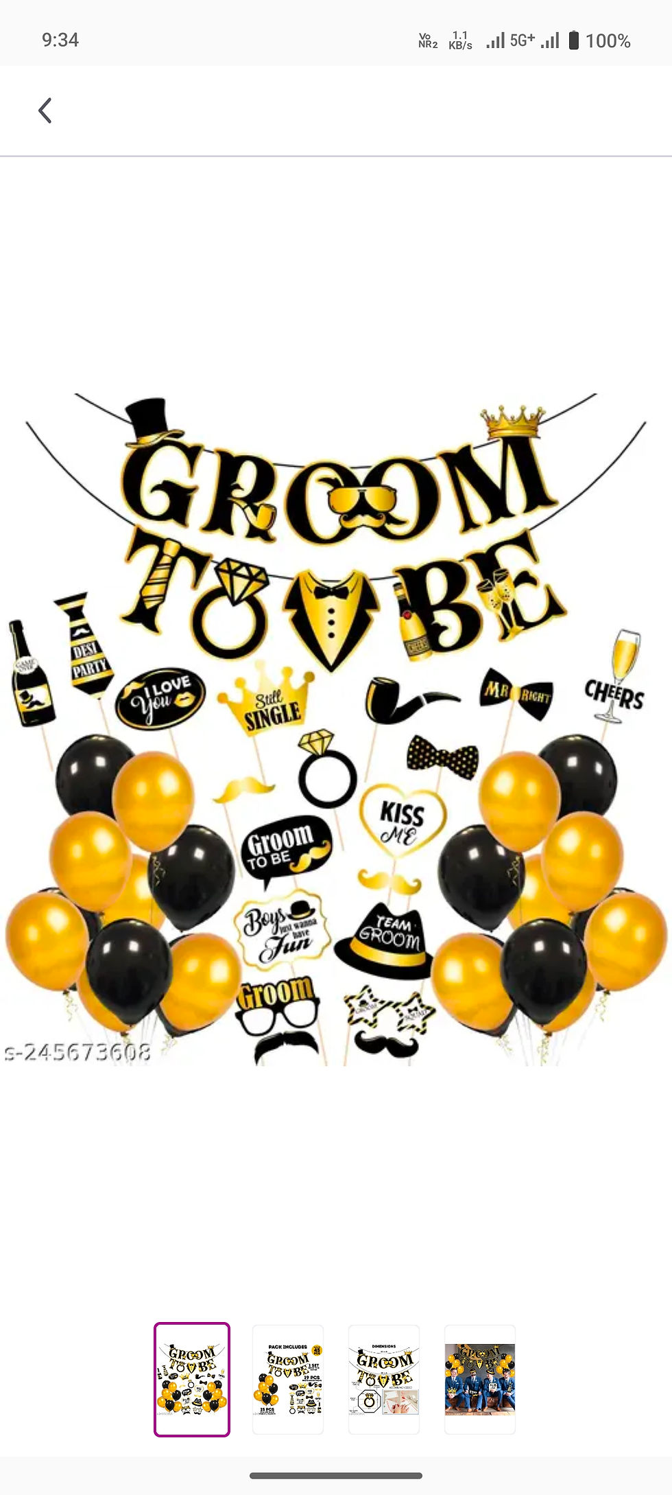 Thumbnail: Groom's badges