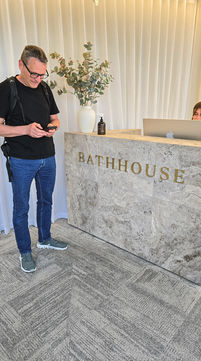Empfangsbereich des Bathhouse Spa in Queenstown vor unserem Wellnessaufenthalt während der Neuseeland-Reise
