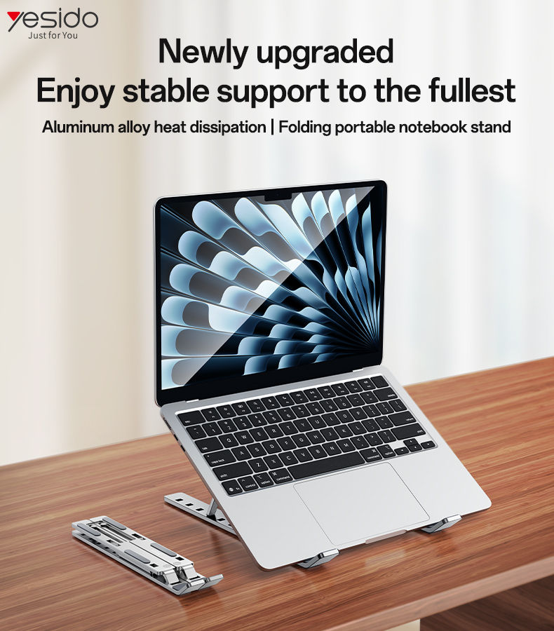 LP07 For 13 - 20 Inch Laptop Bracket Height Adjustable Aluminum Alloy