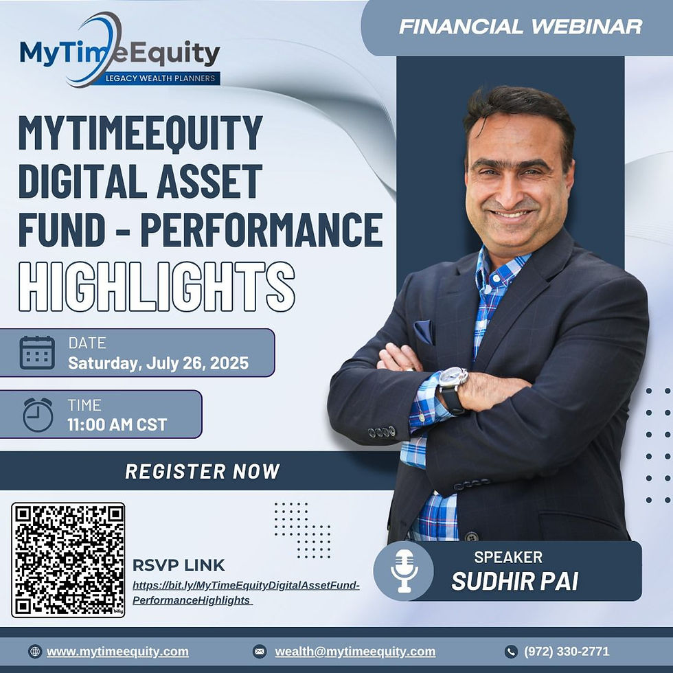 MyTimeEquity Digital Asset Fund - Performance Highlights
