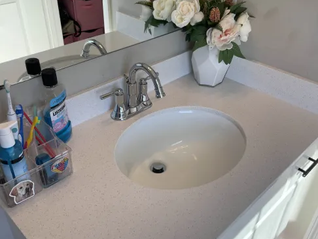 Freshly cleaned sink after being professionally cleaned