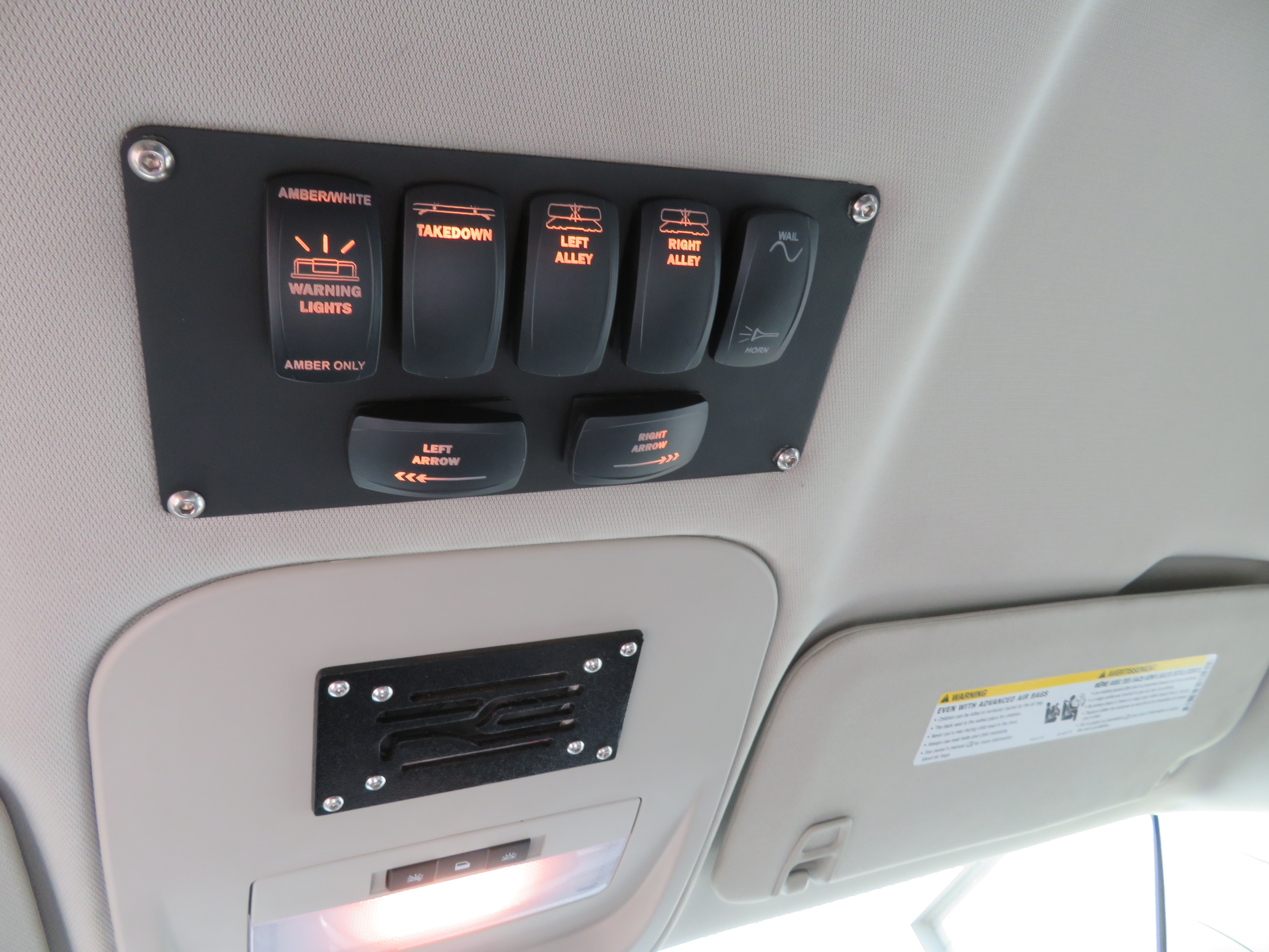 Custom Fab Switch Actuators Plate