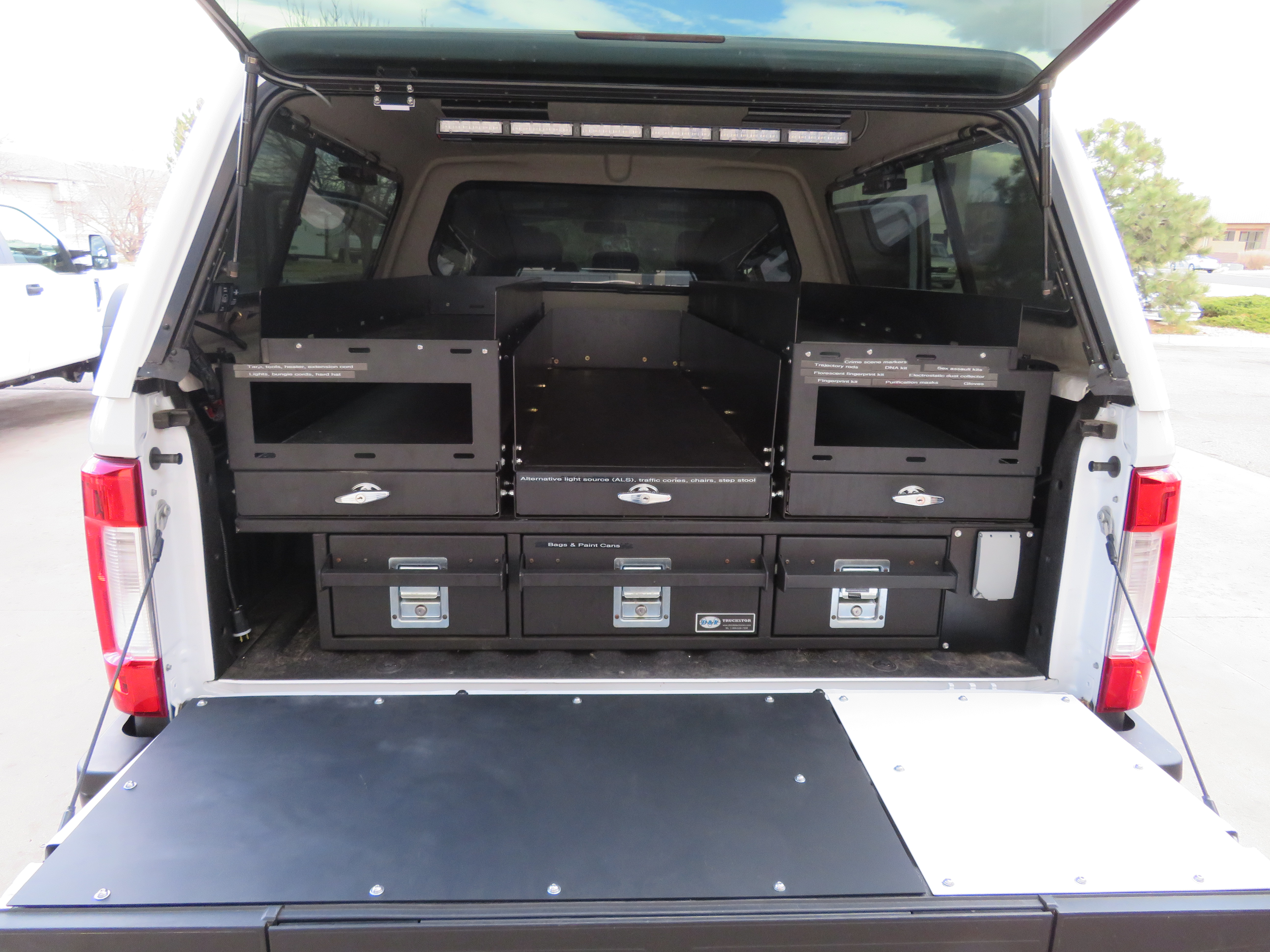 Custom Fab Tailgate Organizer