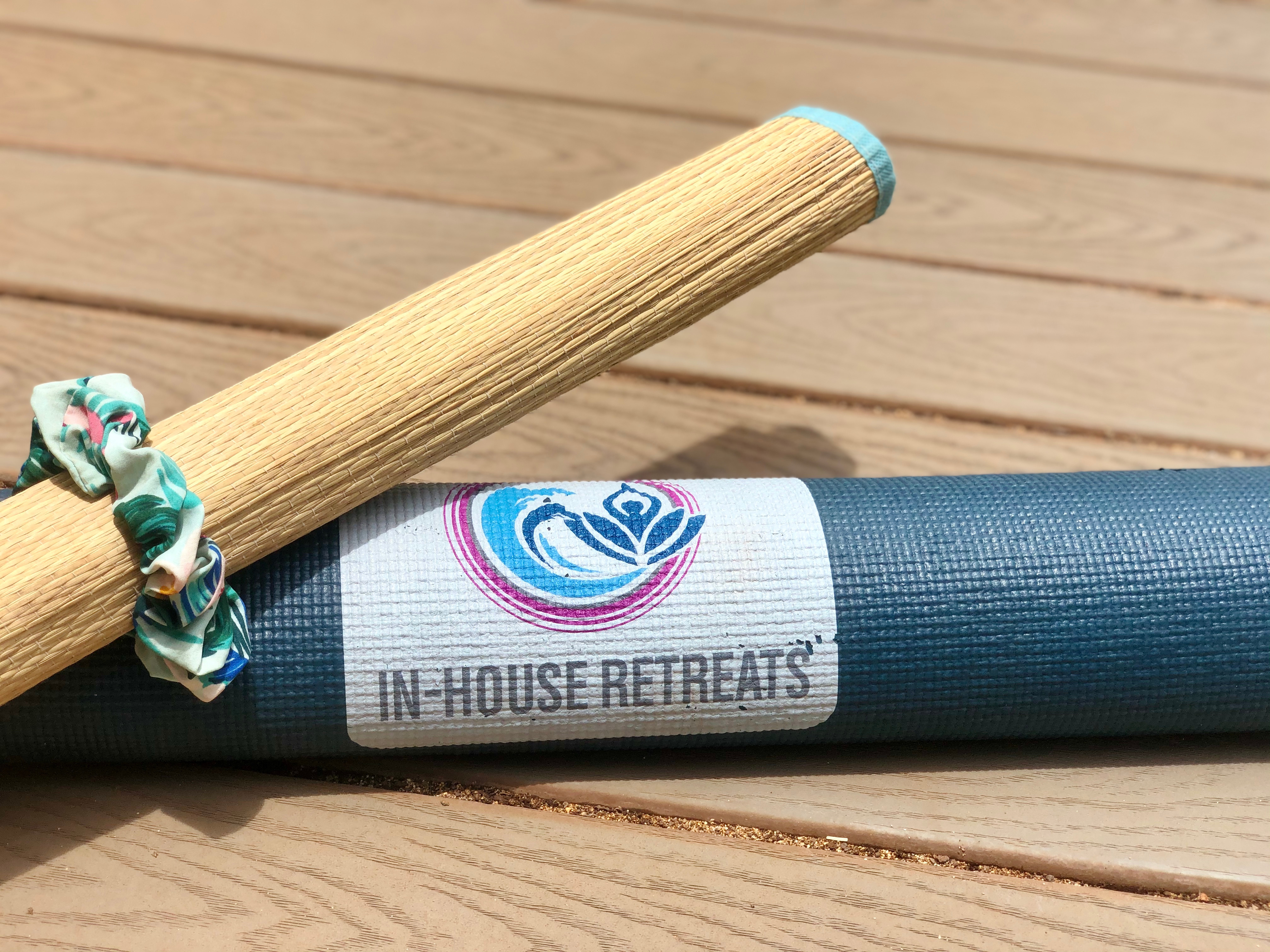 In-House Retreats Custom YOGA mat set-up
