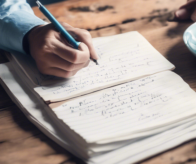 need a real picture taken with a 50mm of male hand writing on a desk, this is an author .jpg
