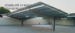 COBRE 14 VAGAS COM 2 PILARES