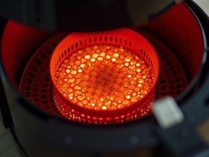 Inside View of Hot Air Fryer Basket