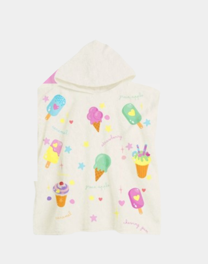 Toalla poncho helados