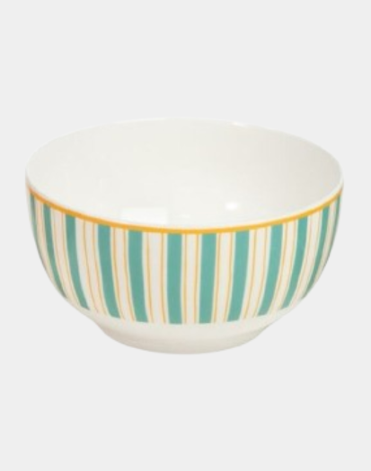 Bol rayas verdes