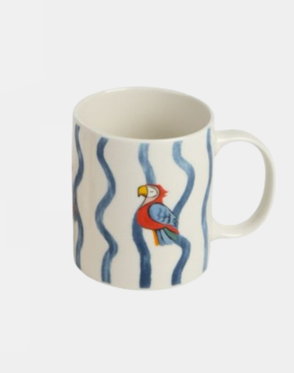 Taza tropical loro
