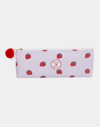 Estuche portalápices fresas