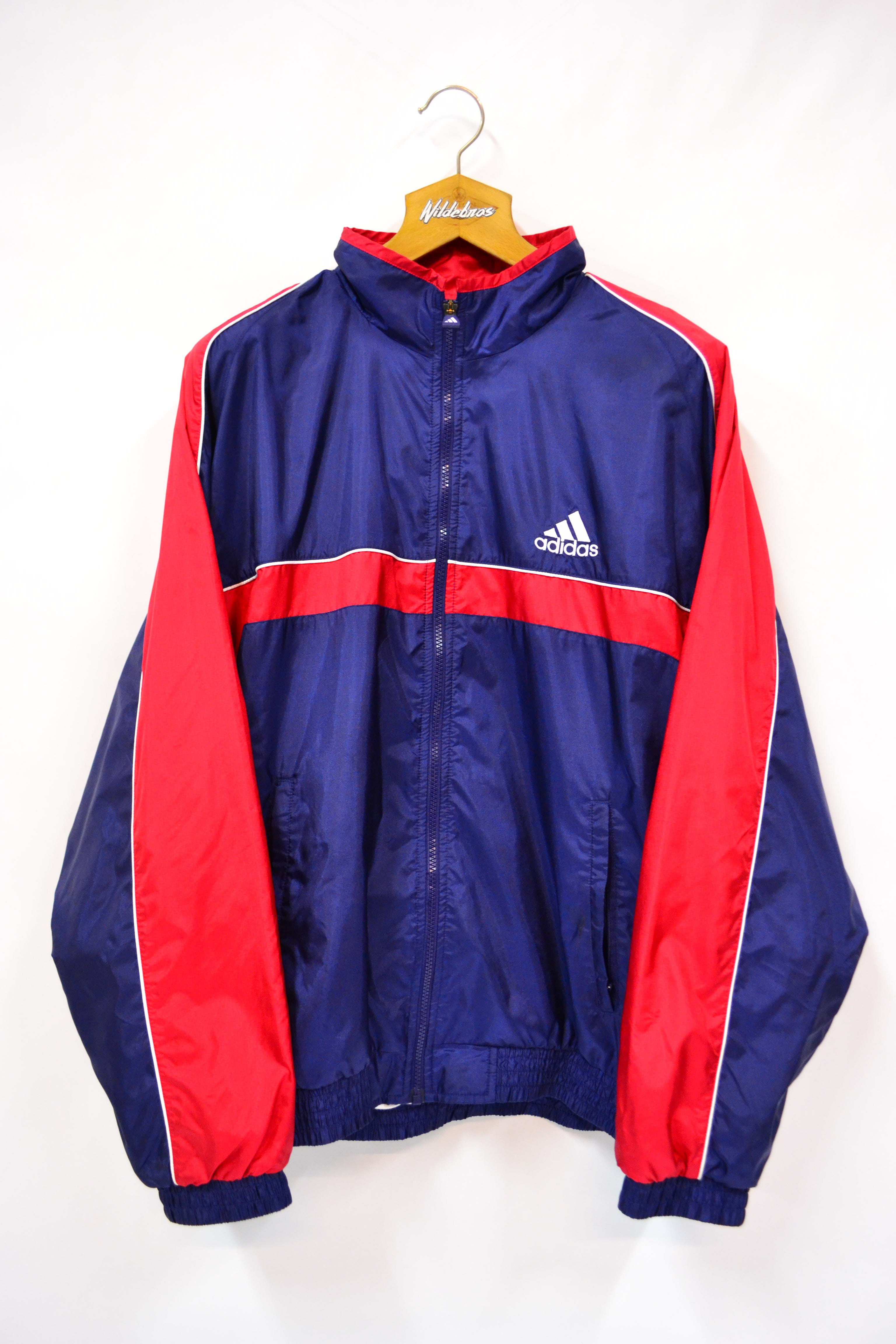 Vintage Adidas 00's Full Zip Hooded Jack XL | Wildebras Vintage