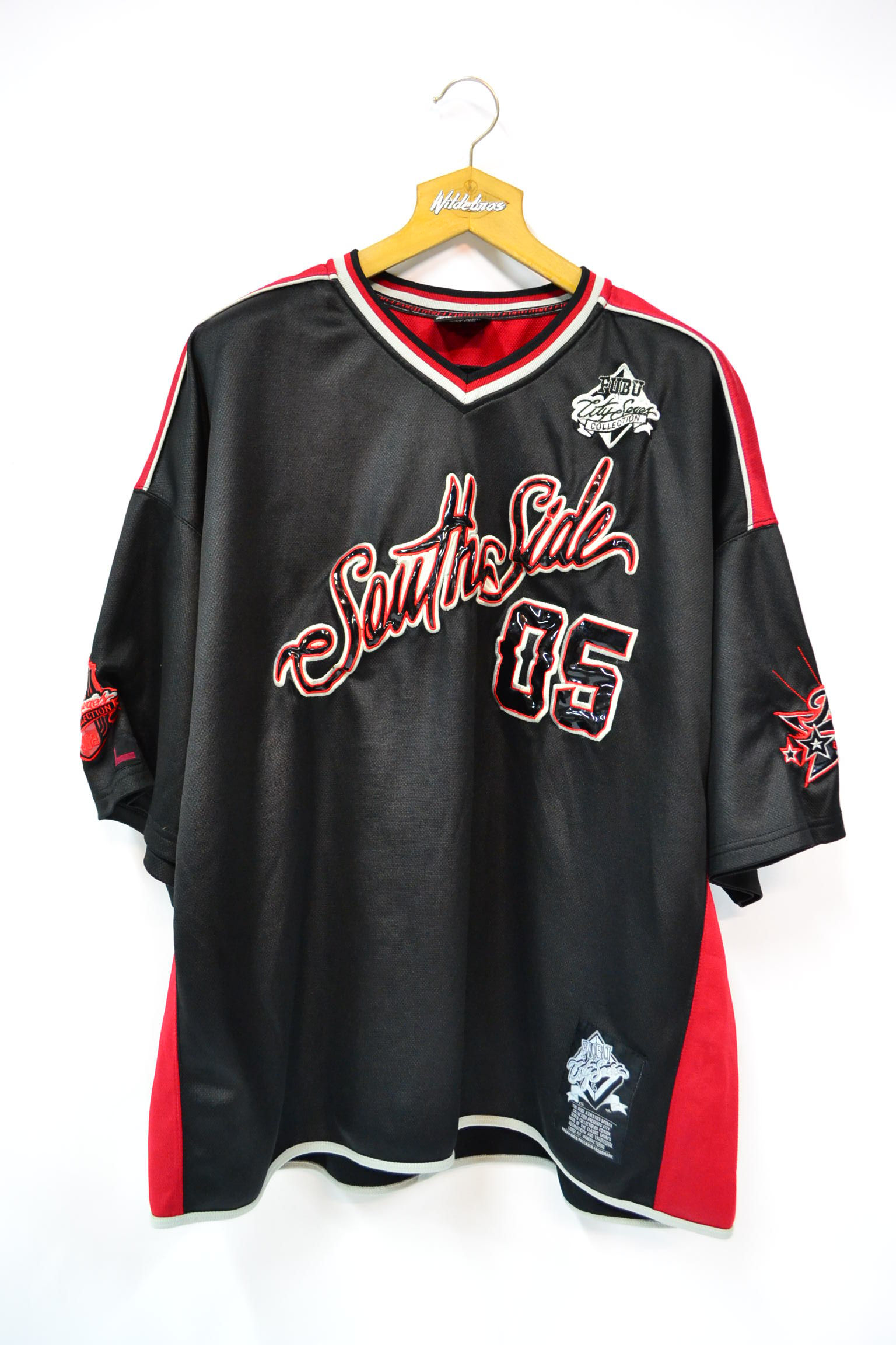 Vintage 2005 Fubu South Side Limited City Edition Jersey Zwart XXXL
