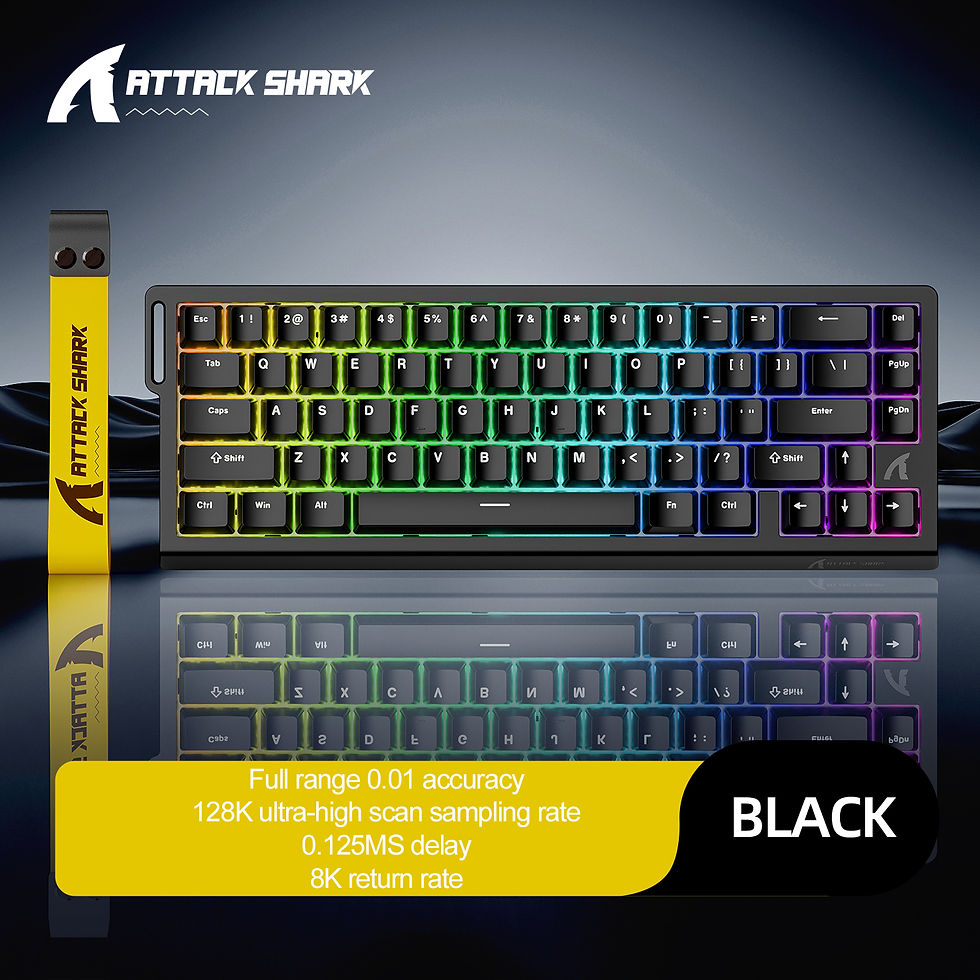 Thumbnail: ATTACK SHARK X68HE X68Pro He Magnetic Mechanical Keyboard for Pro Gaming 0.01mm 