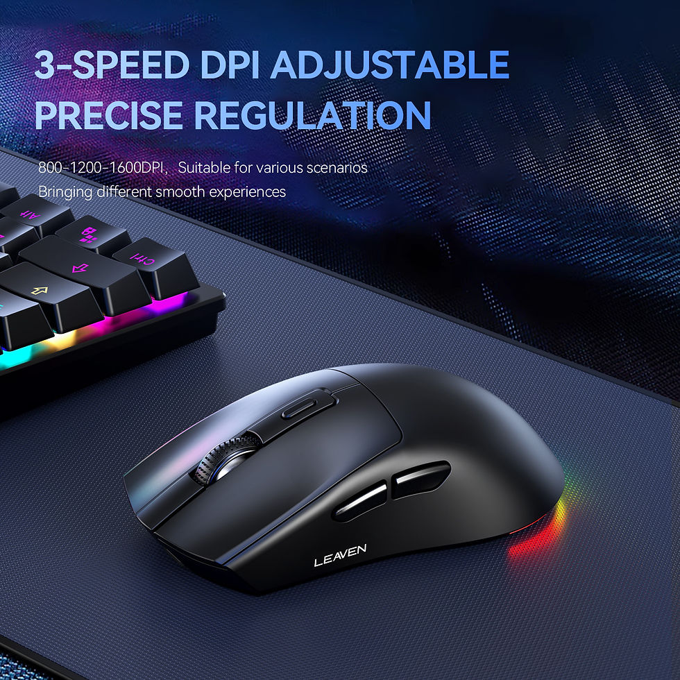 Thumbnail: LEAVEN X3 2.4G Bluetooth Dual Mode Receiver Optical Mouse Wireless Gaming Mouse 
