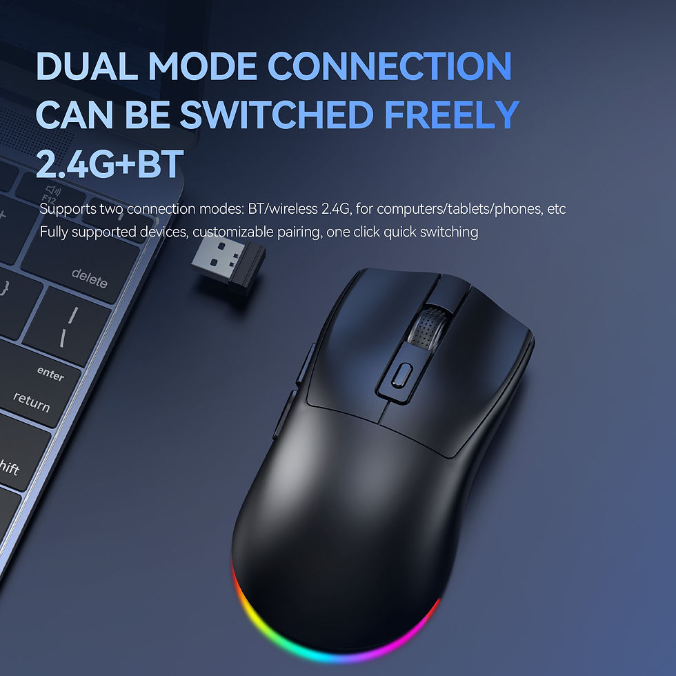 Thumbnail: LEAVEN X3 2.4G Bluetooth Dual Mode Receiver Optical Mouse Wireless Gaming Mouse 