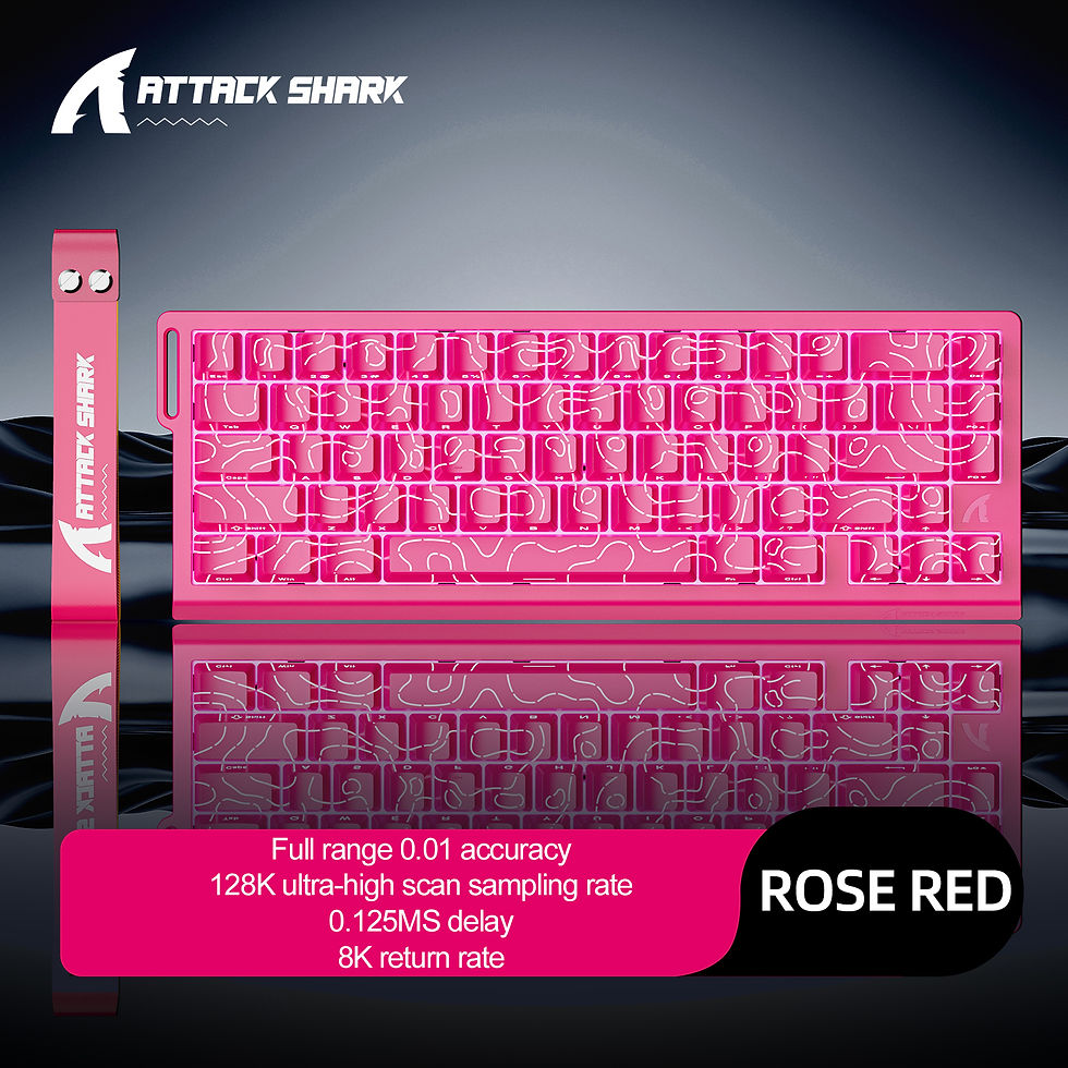 Thumbnail: ATTACK SHARK X68HE X68Pro He Magnetic Mechanical Keyboard for Pro Gaming 0.01mm 