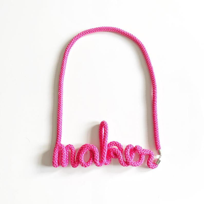 Thumbnail: Maker Word Necklace