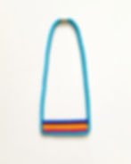Thumbnail: The Bridget Statement Cotton Necklace in Turquoise Blue