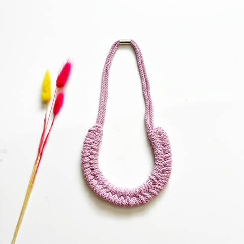 Thumbnail: The Lara Crocheted Necklace