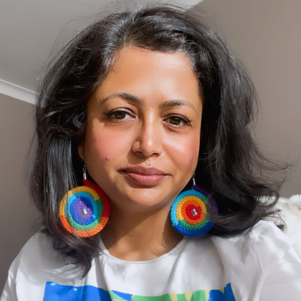 Thumbnail: The Swirled Rainbow Earrings