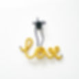 Thumbnail: Love Cotton Christmas Tree Decoration Yellow in White Background