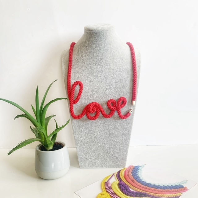 Thumbnail: The Love Word Necklace Red