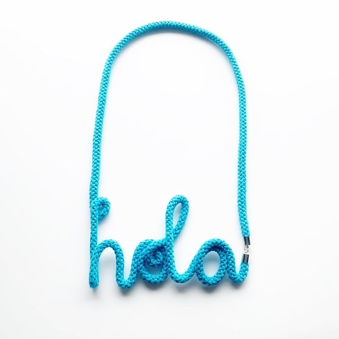 Turquoise Blue Hola Necklace by Handmade by Tinni.jpeg