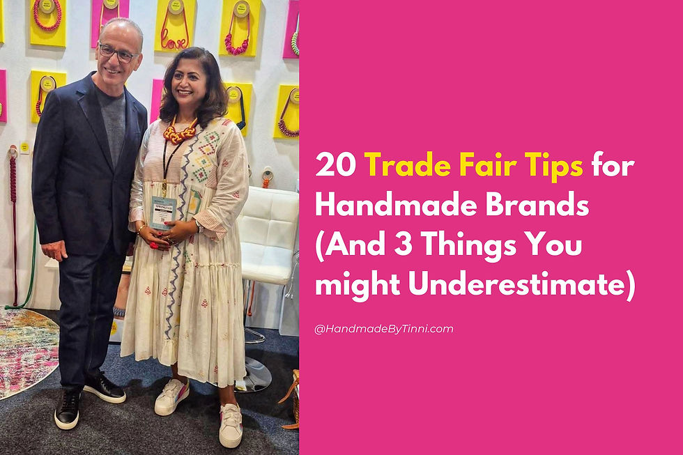 20 Trade Fair Tips for Handmade Brands (And 3 Things You Might Underestimate)