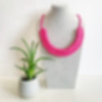 Thumbnail: Pink Cotton Necklace